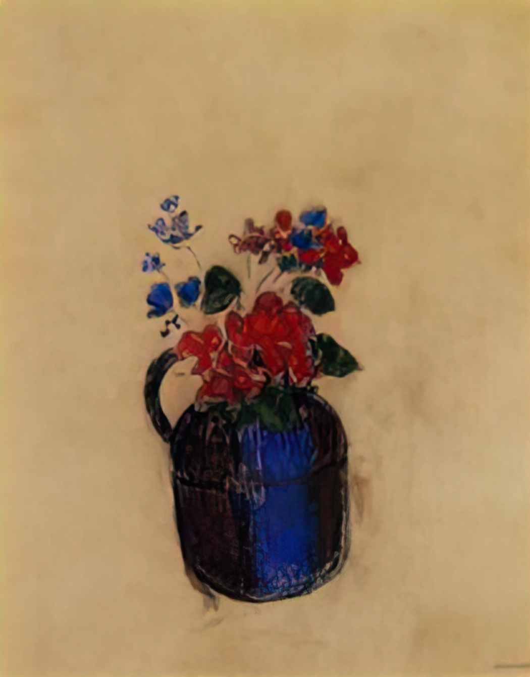 Odilon Redon small bouquet in a pitcher Art A4 Photo Print