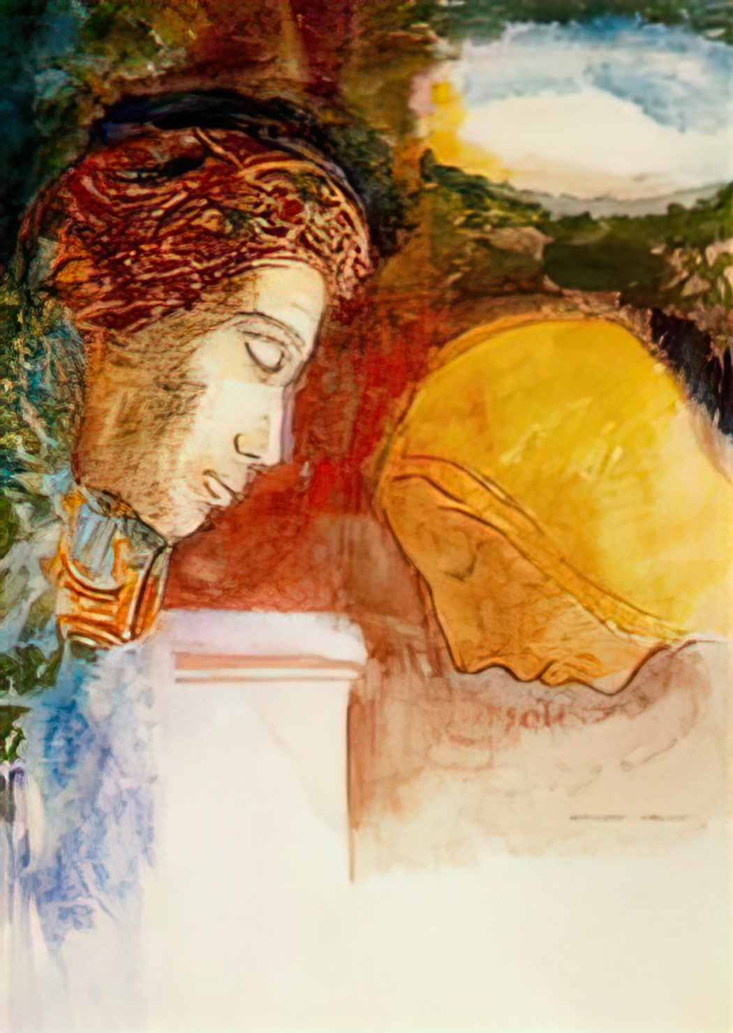 Odilon Redon the blessing Art A4 Photo Print