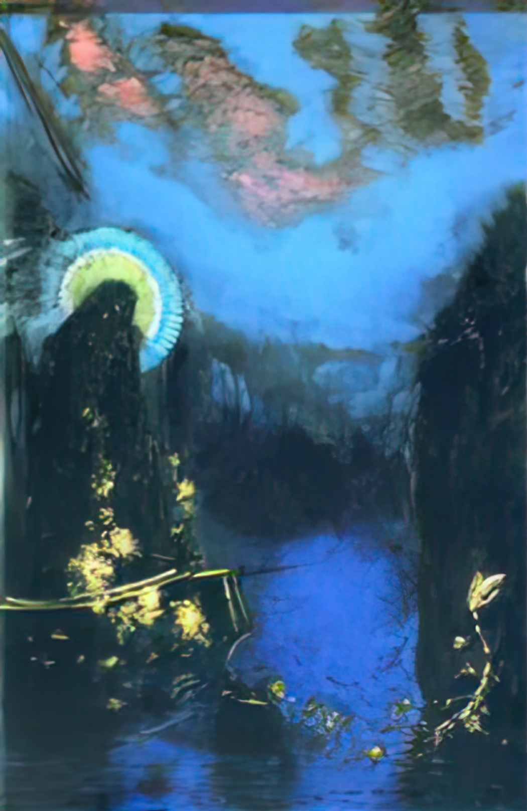 Odilon Redon the boat virgin with corona Art A4 Photo Print