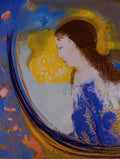 Odilon Redon the child in a sphere of light Art A4 Photo Print