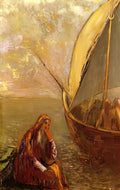 Odilon Redon the departure Art A4 Photo Print