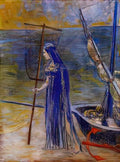 Odilon Redon the fisherwoman 1900 Art A4 Photo Print