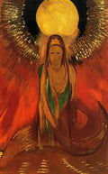 Odilon Redon the flame goddess of fire 1896 Art A4 Photo Print
