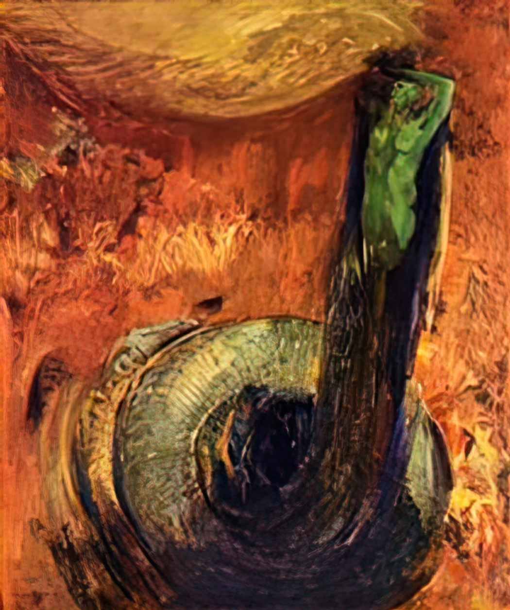 Odilon Redon the green death Art A4 Photo Print