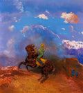 Odilon Redon the green horseman Art A4 Photo Print