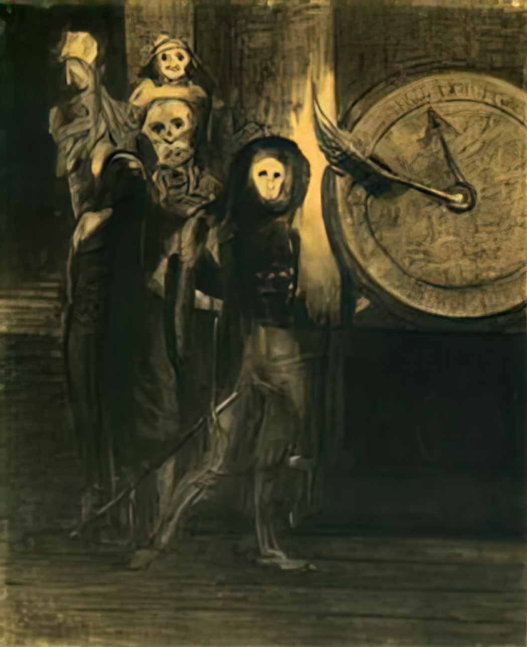 Odilon Redon the mask of the red death 1883 Art A4 Photo Print