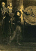 Odilon Redon the mask of the red death 1883 CROP A4 Photo Print