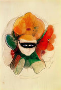 Odilon Redon the masked anemone Art A4 Photo Print