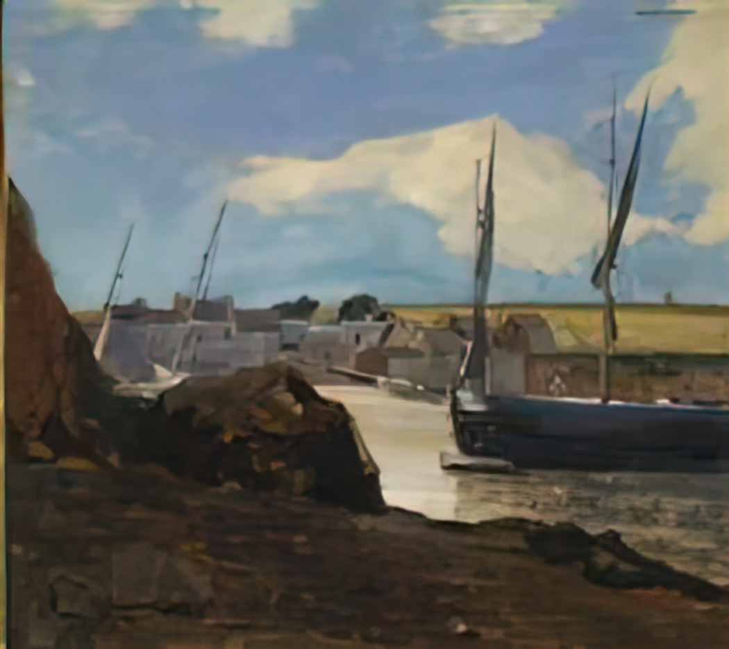 Odilon Redon the port of morgat 1882 Art A4 Photo Print
