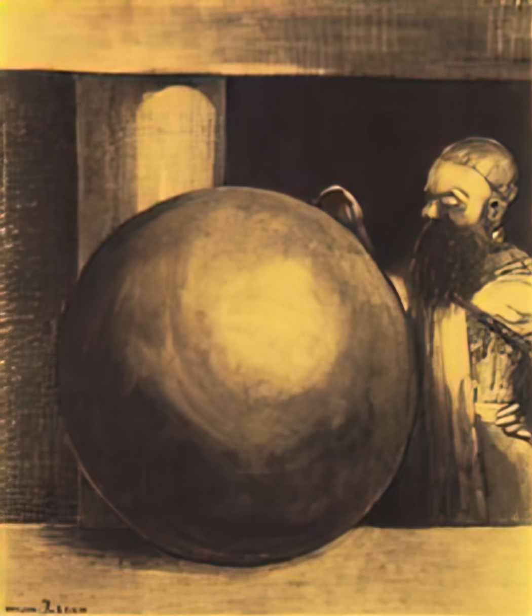 Odilon Redon the prisoner boulet 1879 Art A4 Photo Print