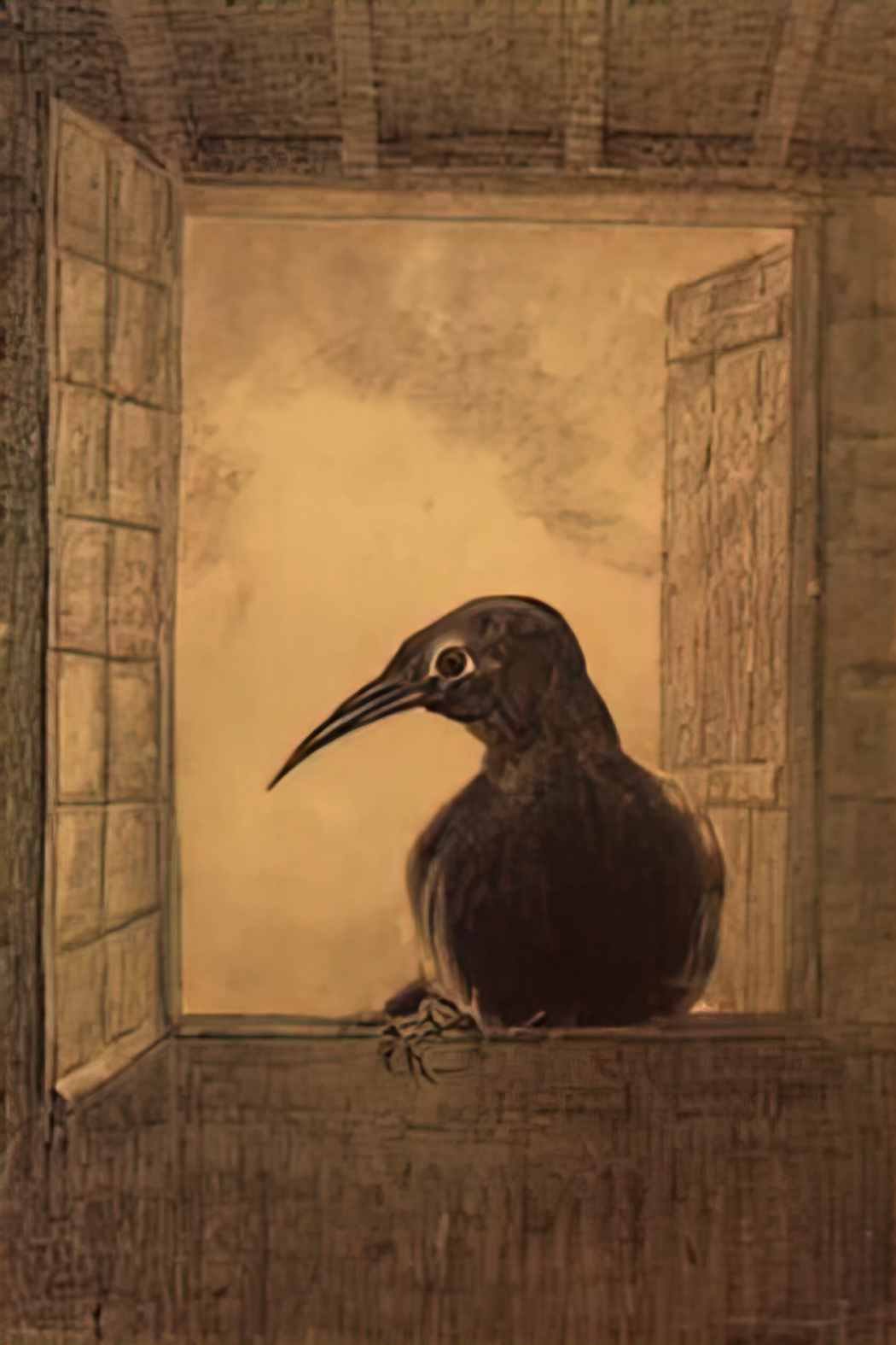 Odilon Redon the raven 1882 Art A4 Photo Print