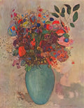 Odilon Redon the turquoise vase Art A4 Photo Print