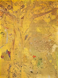 Odilon Redon tree against a yellow background 1901 Art A4 Photo Print