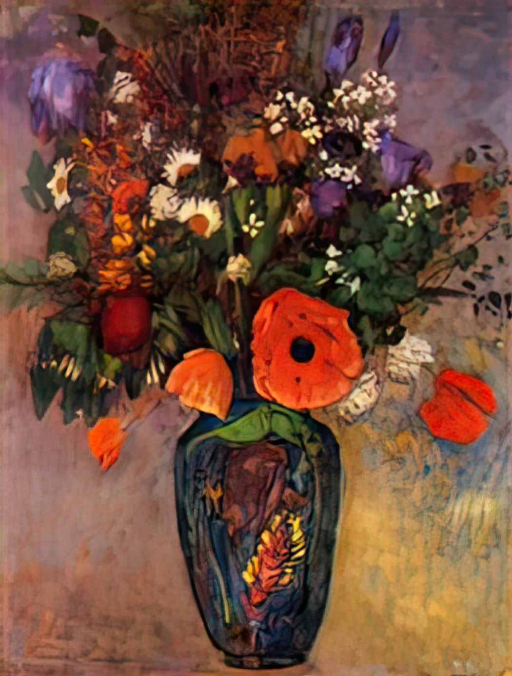 Odilon Redon vase de fleurs Art A4 Photo Print