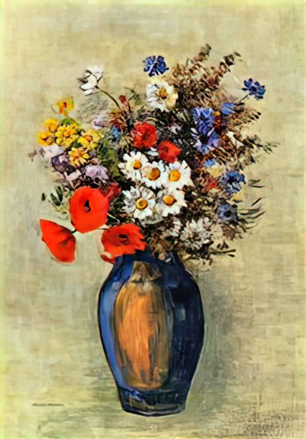 Odilon Redon vase of flowers 2 Art A4 Photo Print