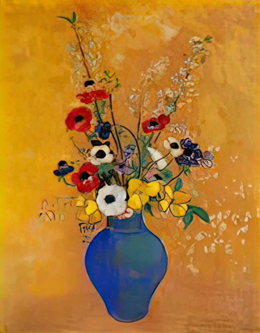 Odilon Redon vase of flowers 4 Art A4 Photo Print