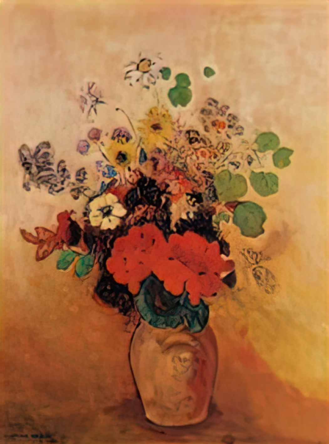 Odilon Redon vase of flowers 5 Art A4 Photo Print