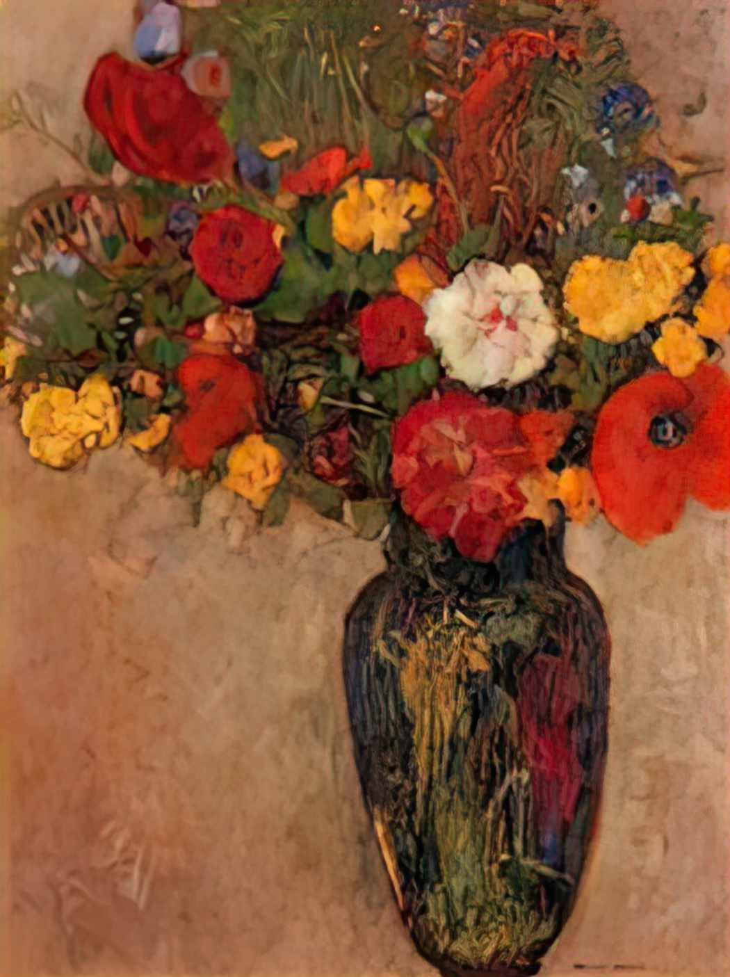 Odilon Redon vase of flowers 7 Art A4 Photo Print