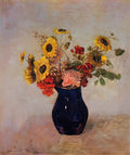 Odilon Redon vase of flowers Art A4 Photo Print
