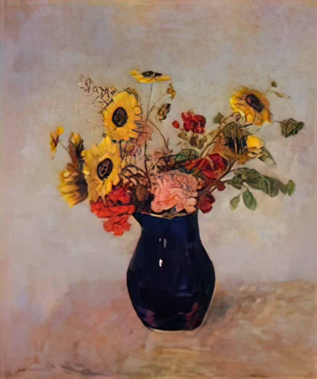 Odilon Redon vase of flowers Art A4 Photo Print