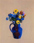 Odilon Redon vase of flowers pansies Art A4 Photo Print