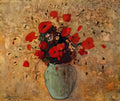 Odilon Redon vase of poppies Art A4 Photo Print