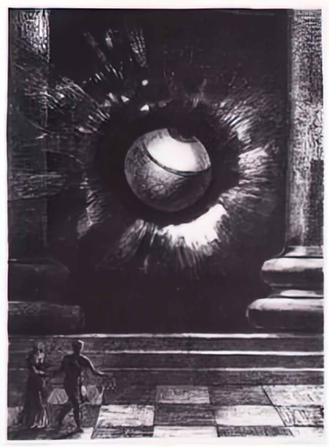 Odilon Redon vision 1879 Art A4 Photo Print