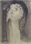 Odilon Redon woman and serpent Art A4 Photo Print