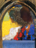 Odilon Redon woman in profile under a gothic arch 1 Art A4 Photo Print