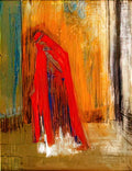 Odilon Redon woman in red Art A4 Photo Print