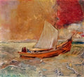 Odilon Redon yellow boat Art A4 Photo Print