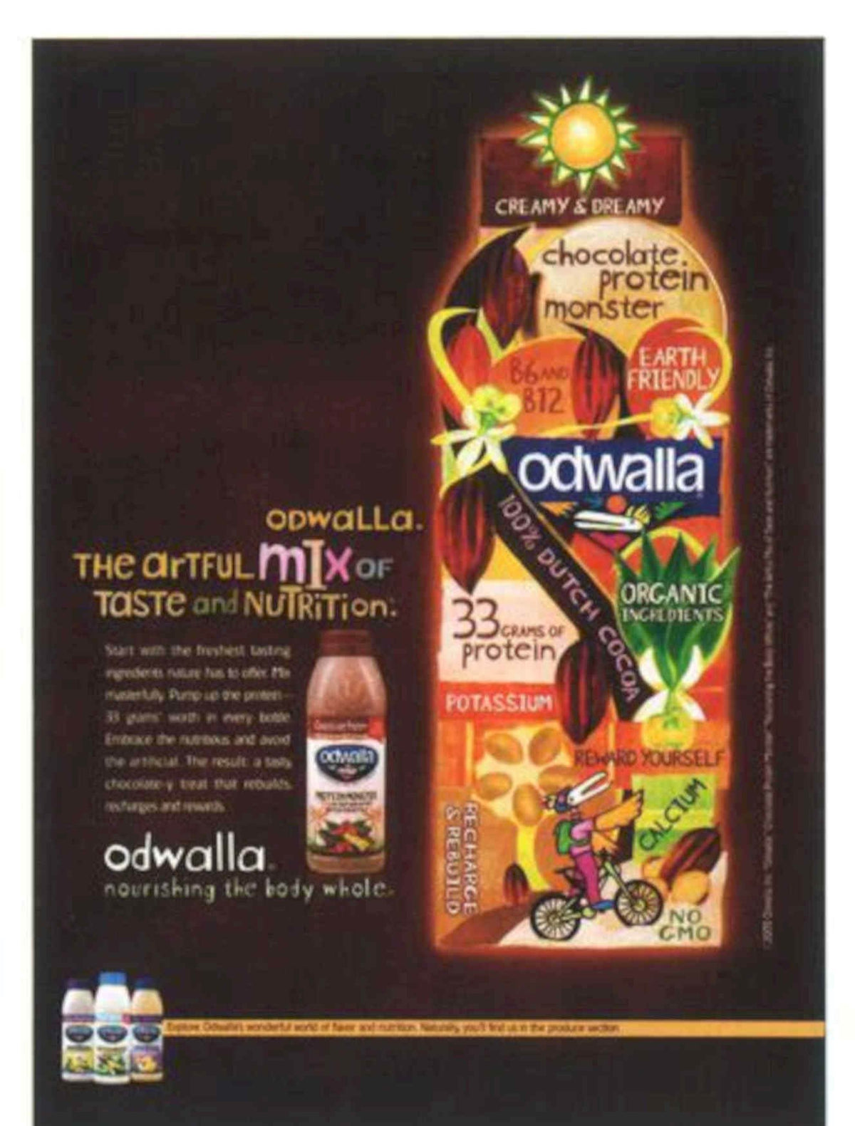 Odwalla Cocoa Drink Vintage Retro Advert Poster A4 Photo Print