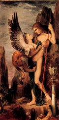 Oedipus And The Sphinx Gustave Moreau Symbolism A4 Photo Print