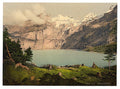 Oeschinensee Bernese Oberland Vintage A4 Photo Print