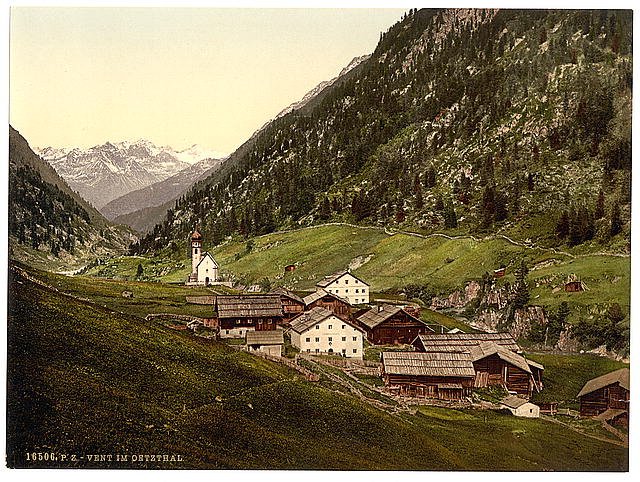 Oetz Valley Tyrol 2 Vintage A4 Photo Print