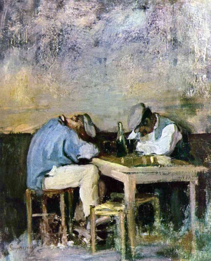 Of Two Drunks Grigorescu Impressionism A4 Photo Print