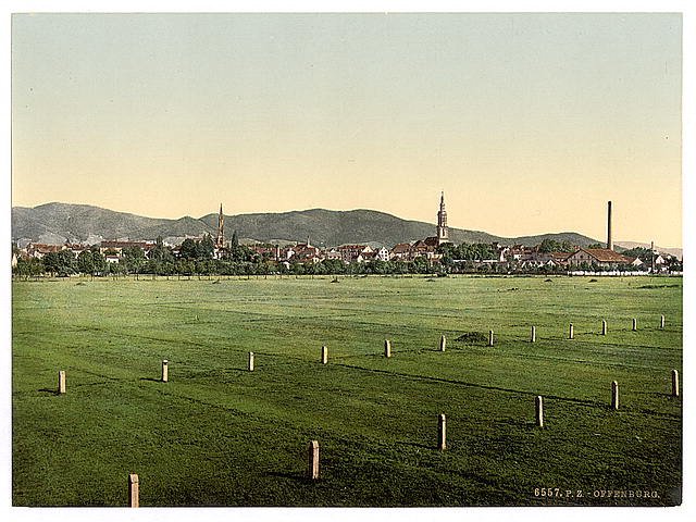 Offenburg general view Baden Vintage A4 Photo Print