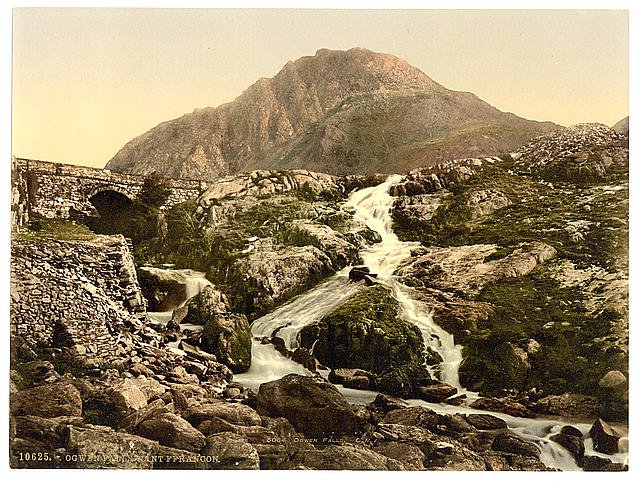 Ogwen Falls Nant Francon Pass Vintage A4 Photo Print
