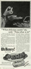 Oh Henry Candy Vintage Retro Advert Ads A4 Photo Print