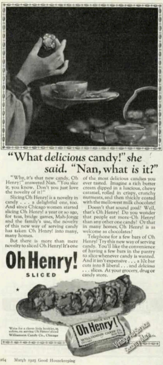 Oh Henry Candy Vintage Retro Advert Ads A4 Photo Print