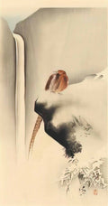 Ohara Koson copper pheasant in snow Art A4 Photo Print