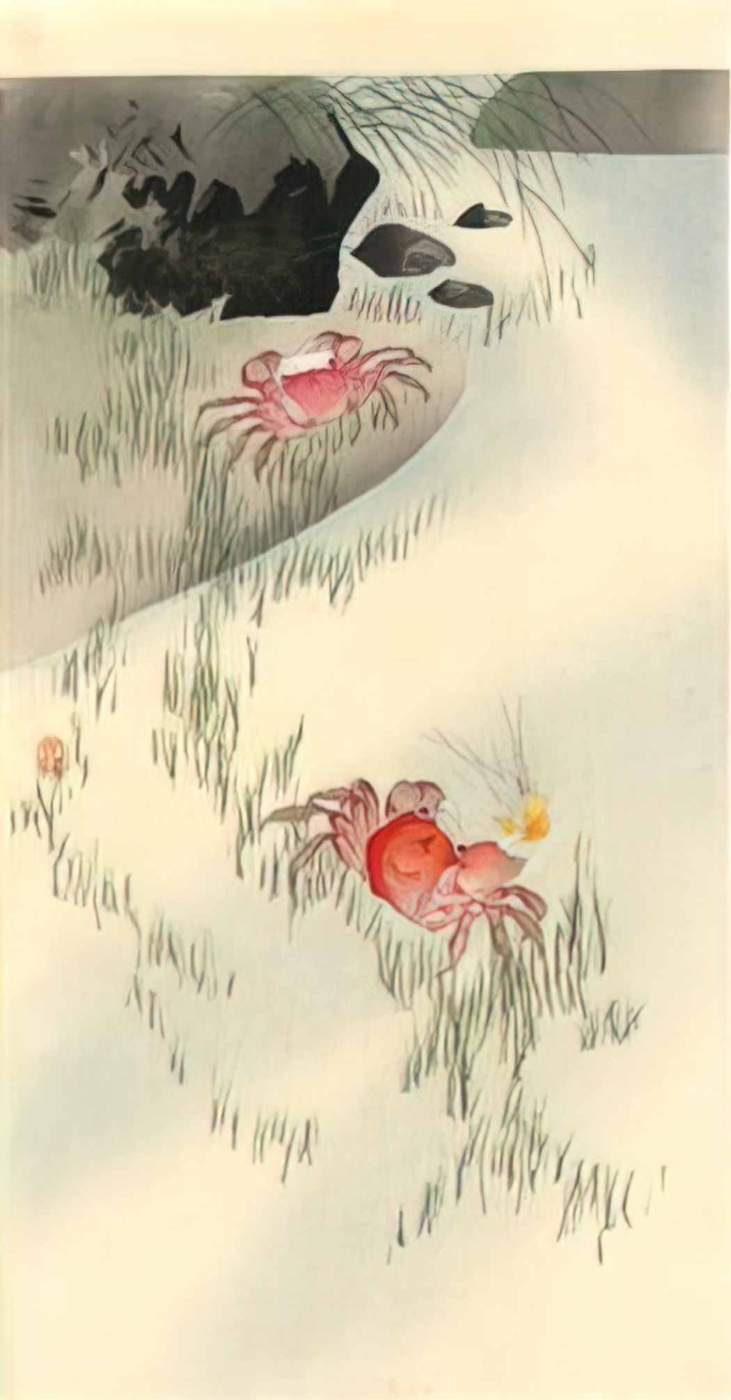 Ohara Koson crabs Art A4 Photo Print