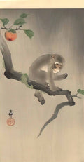 Ohara Koson monkey on the tree Art A4 Photo Print