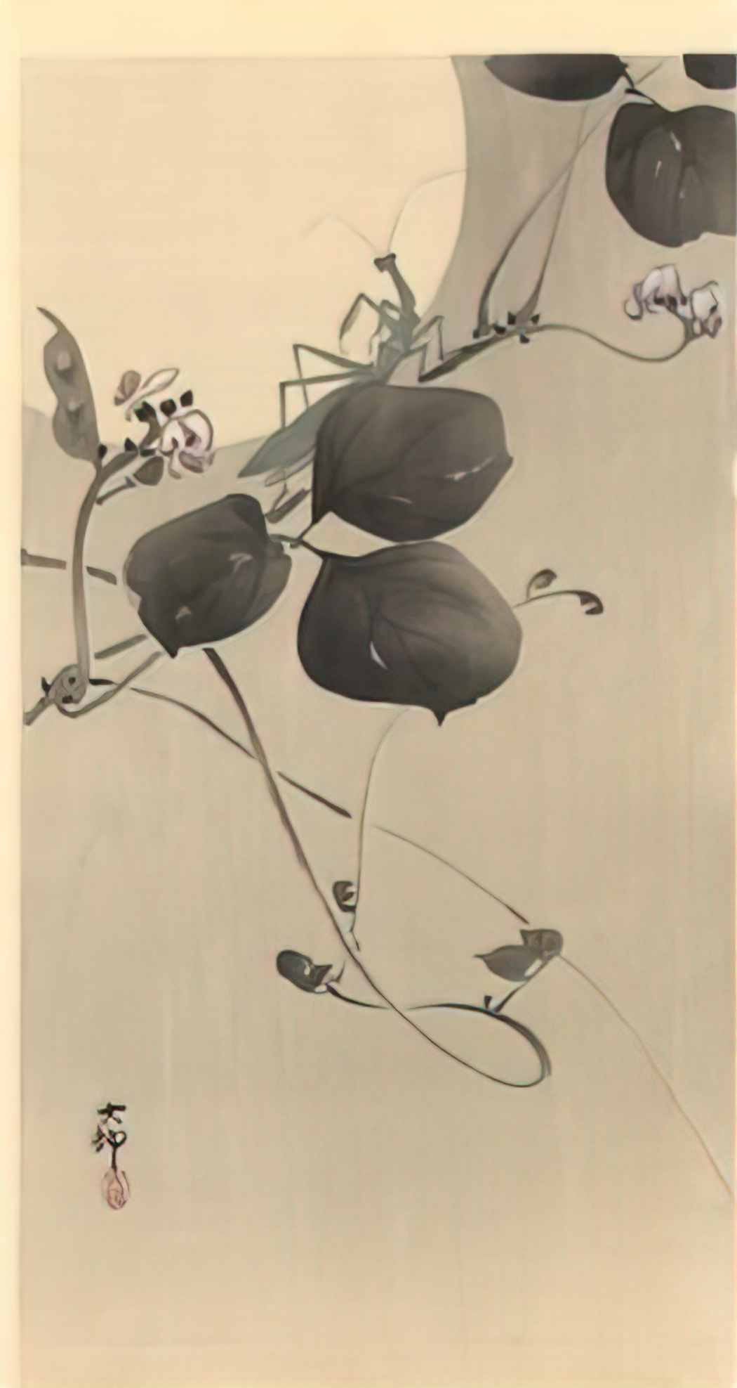 Ohara Koson praying mantis Art A4 Photo Print