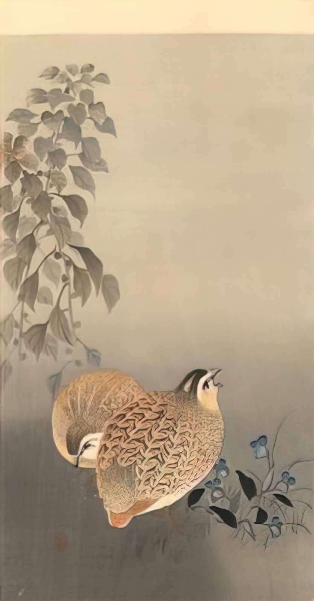 Ohara Koson quails Art A4 Photo Print