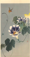 Ohara Koson wasps and praying mantis Art A4 Photo Print