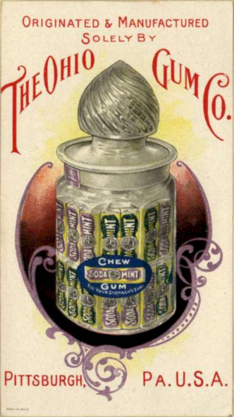 Ohio Gum Can Vintage Retro Advert Ads A4 Photo Print