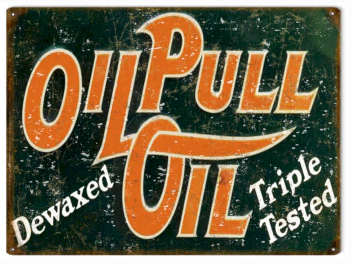 Oil Pull Dewaxed Vintage Retro Advert Ads A4 Photo Print