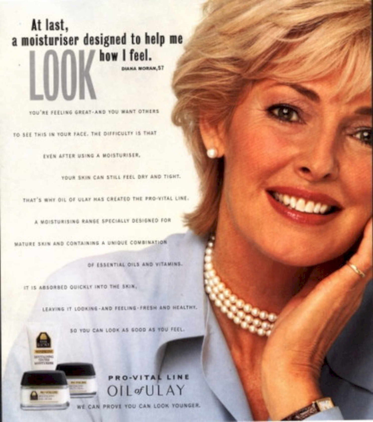 Oil Ulay Moisturiser 1990s Vintage Retro Advert