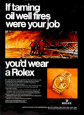 Oil Well Fire 1960s Vintage Retro Advert